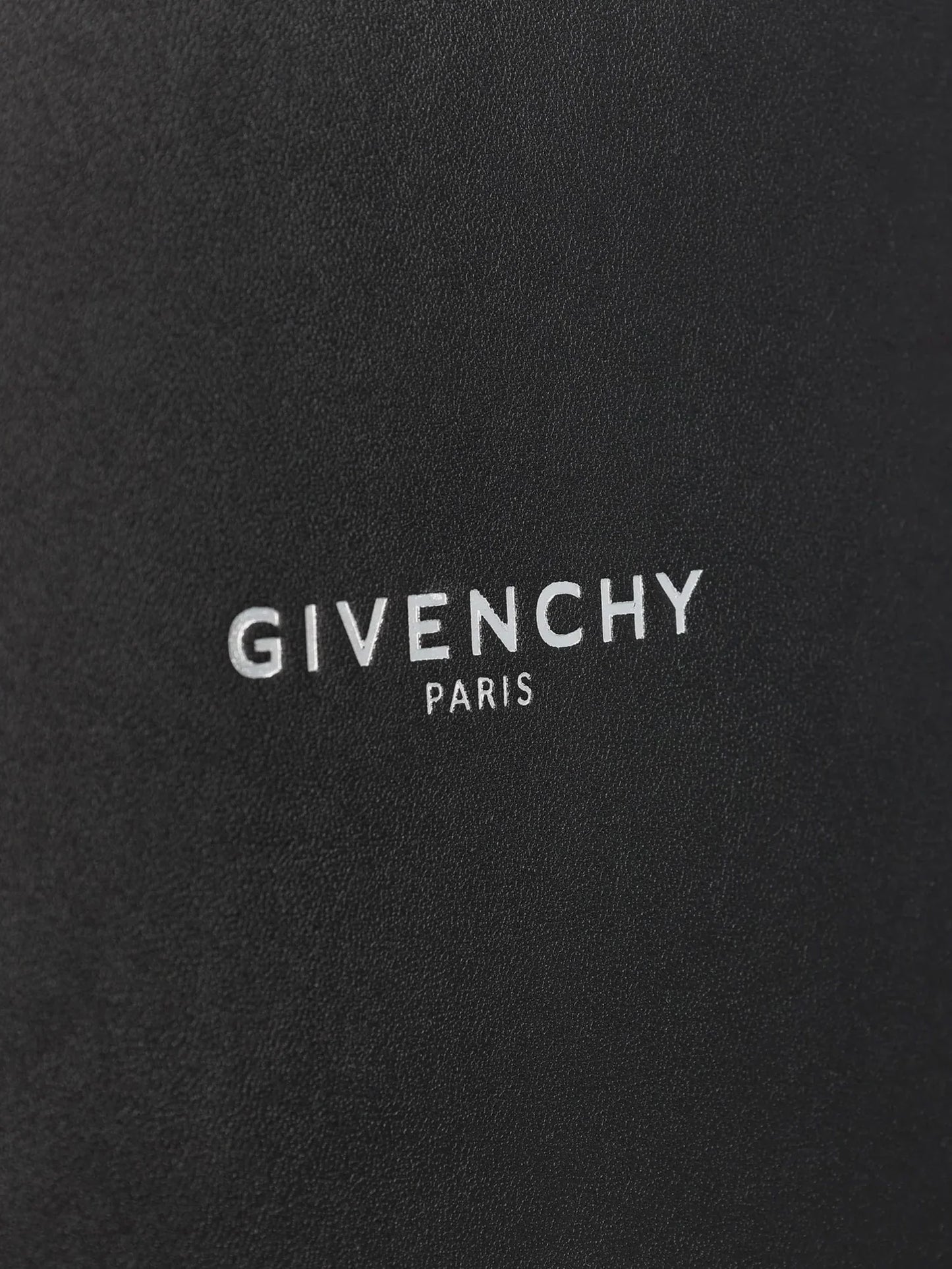 GIVENCHY - Leather clutch bag with lettering logo on the front