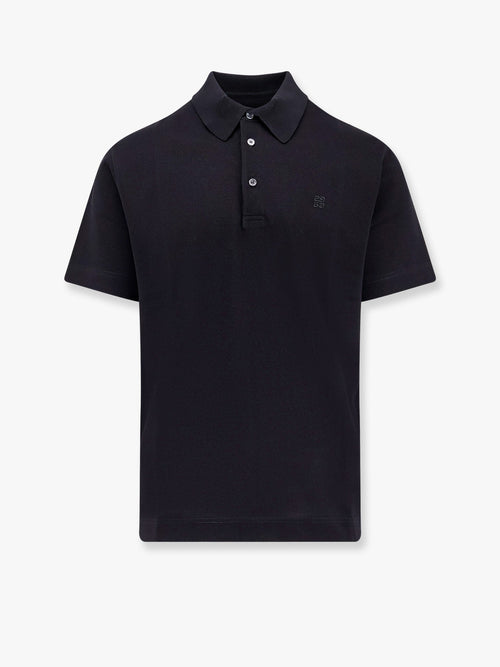 Givenchy Piqué cotton polo shirt with 4g embroidery - Nero