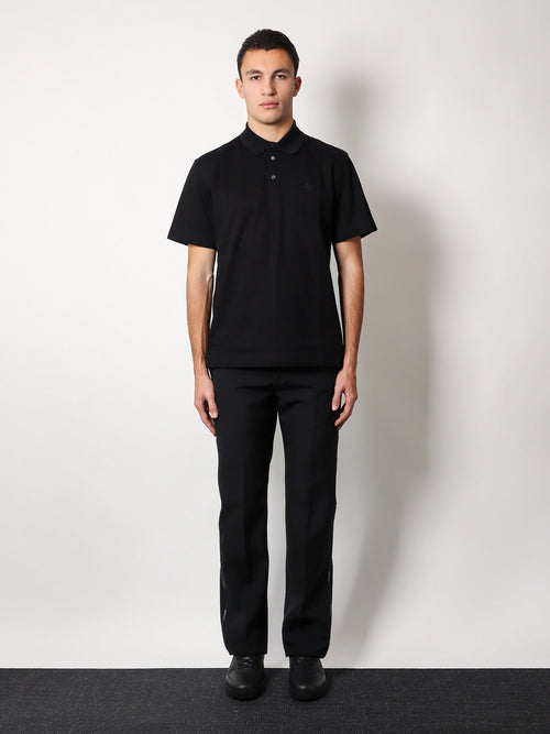 Givenchy Piqué cotton polo shirt with 4g embroidery - Nero