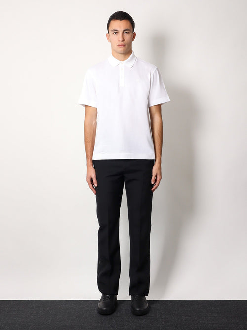 Givenchy Piqué cotton polo shirt with 4g embroidery - Bianco