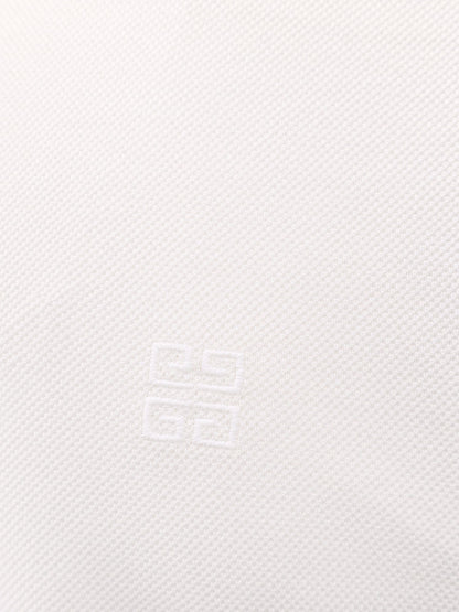 Givenchy Piqué Cotton Polo Shirt With 4g Embroidery