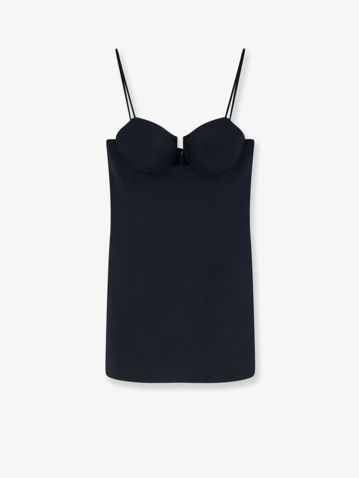 Givenchy Cutaway Satin Mini Dress - Black
