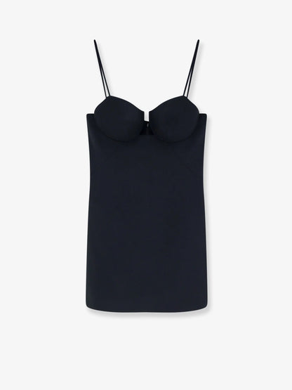 Givenchy Cutaway Satin Mini Dress