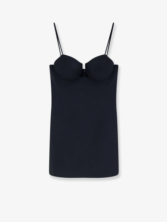 Givenchy Cutaway Satin Mini Dress