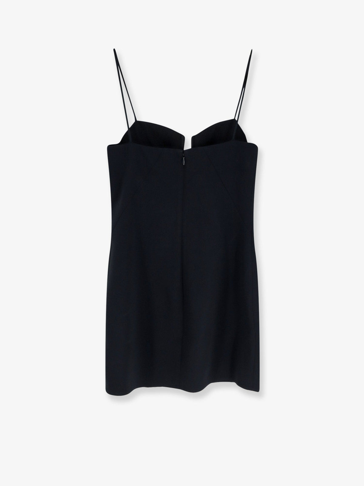 Givenchy Cutaway Satin Mini Dress - Black