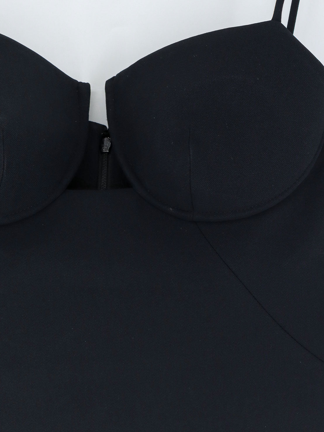 Givenchy Cutaway Satin Mini Dress - Black