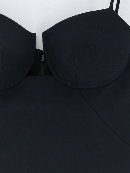 Givenchy Cutaway Satin Mini Dress
