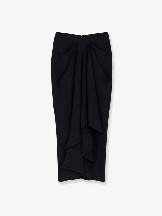 Givenchy Draped Midi Skirt
