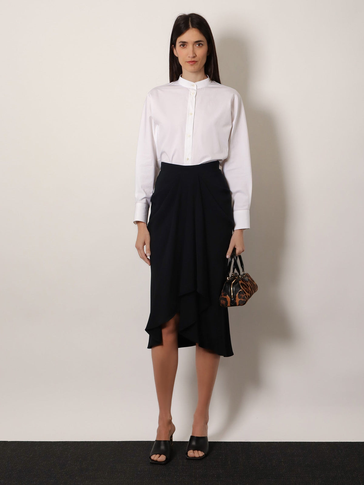 Givenchy Draped midi skirt - Black