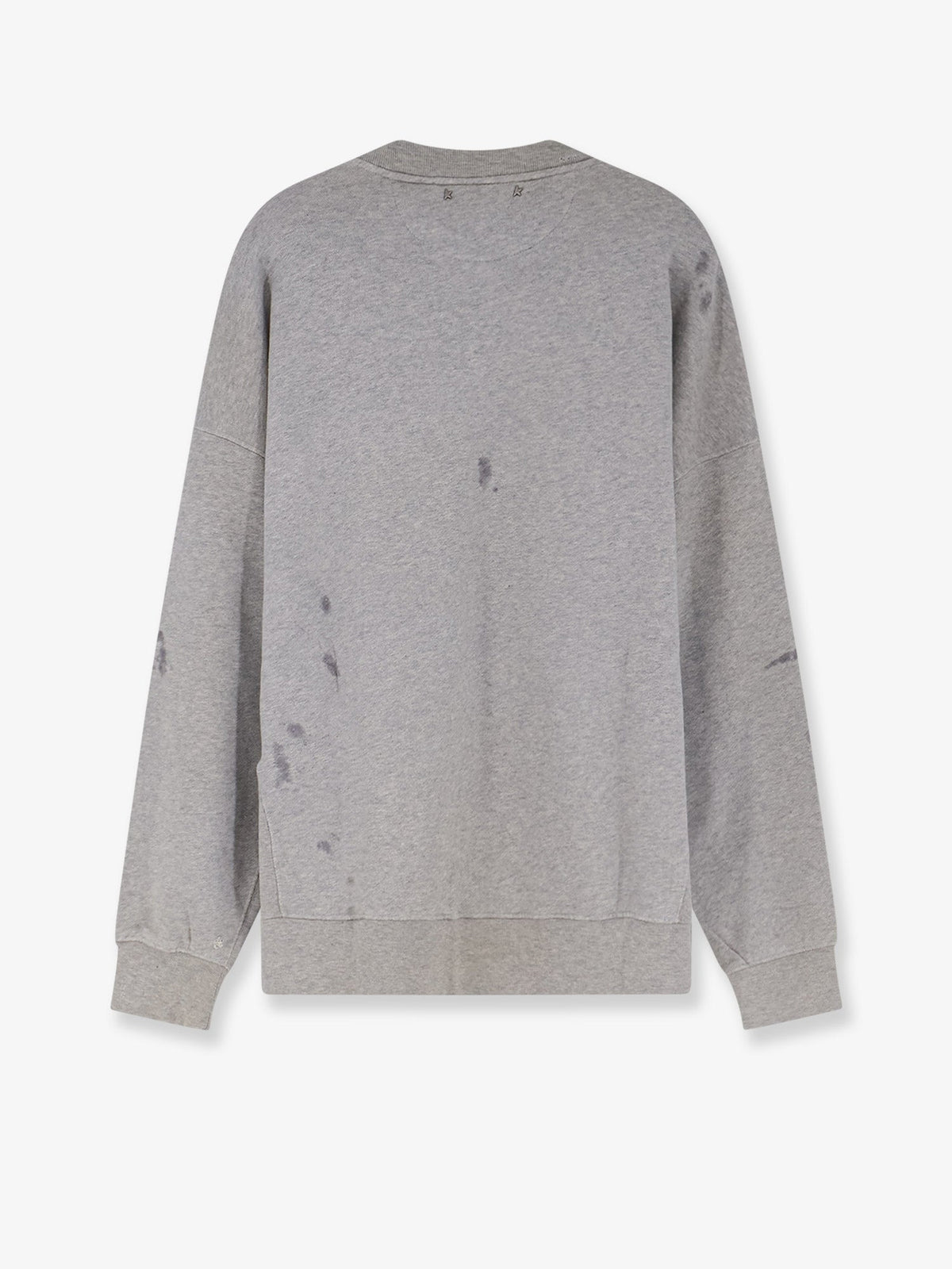 Golden Goose Deluxe Brand Cotton sweatshirt with print on the front - Alluminiumgrey