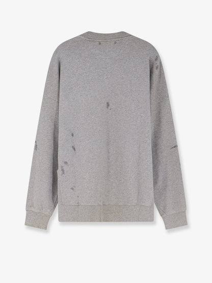 Golden Goose Deluxe Brand Cotton sweatshirt with print on the front - Alluminiumgrey