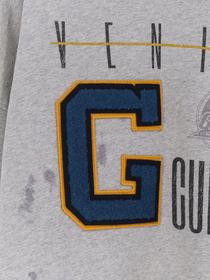 Golden Goose Deluxe Brand Cotton sweatshirt with print on the front - Alluminiumgrey