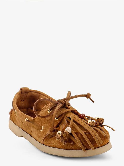 Golden Goose Cruise with fringes suede loafers - Brown