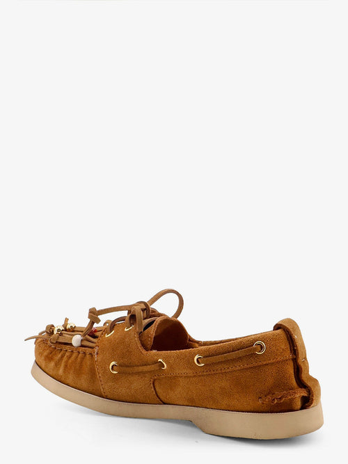 Golden Goose Cruise with fringes suede loafers - Brown