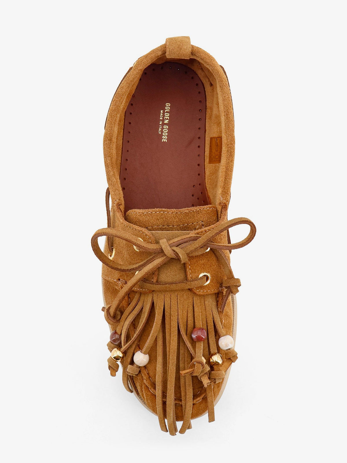 Golden Goose Cruise with fringes suede loafers - Brown