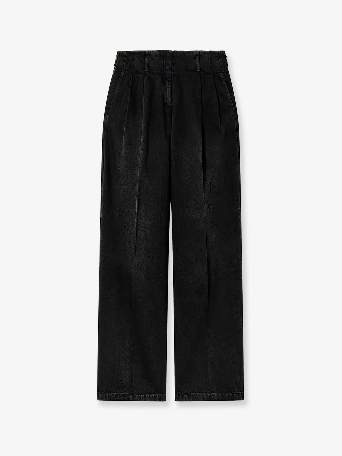 Golden Goose Deluxe Brand Flavia stone-washed cotton trousers - Black