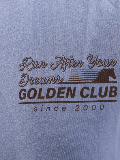 Golden Goose Deluxe Brand Cotton T-shirt - China Blue