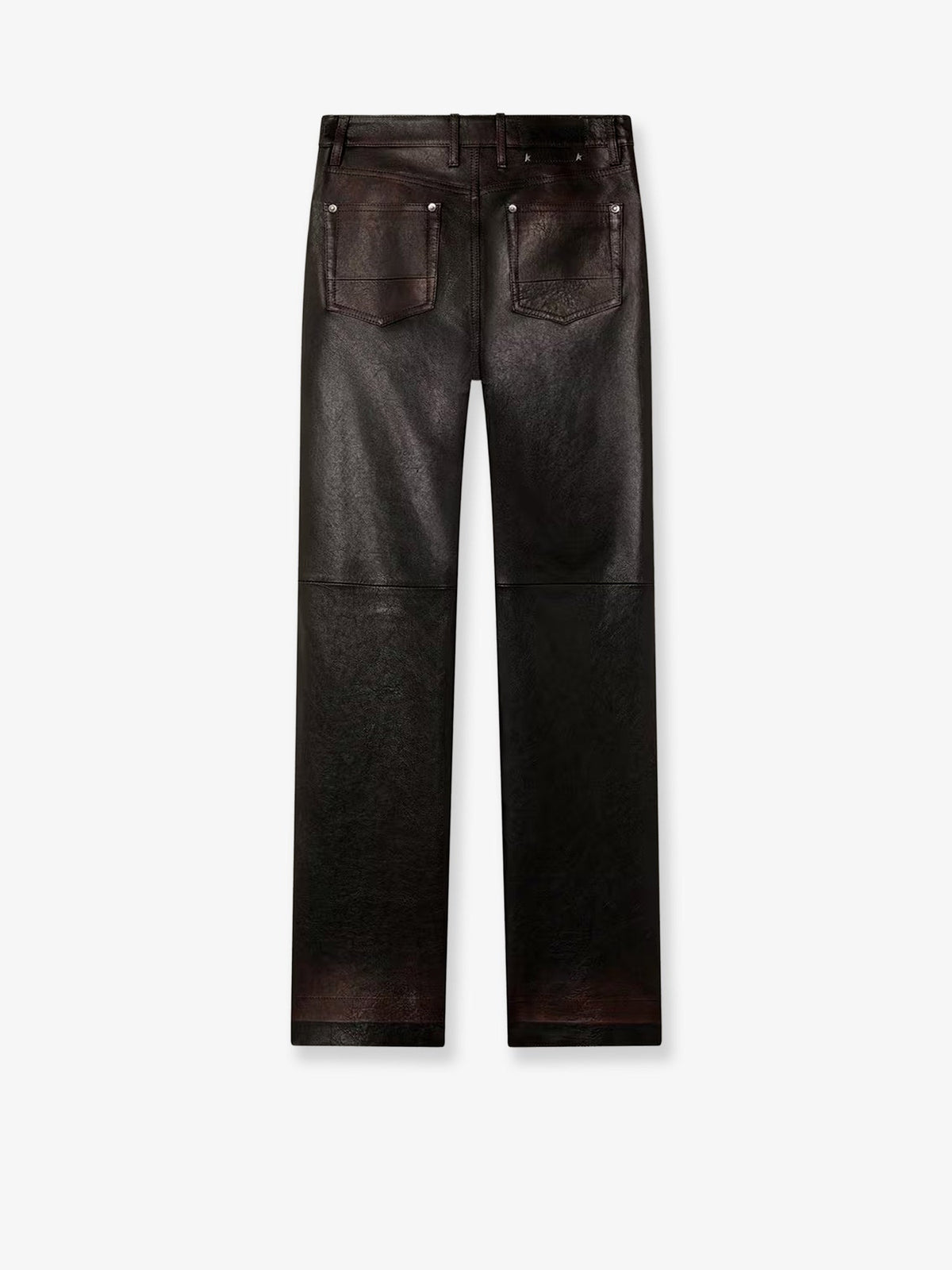 Golden Goose Deluxe Brand Peg leather trousers - Port Royale