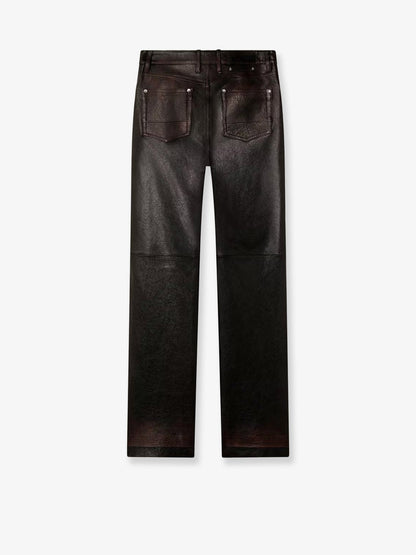 Golden Goose Deluxe Brand Peg leather trousers - Port Royale