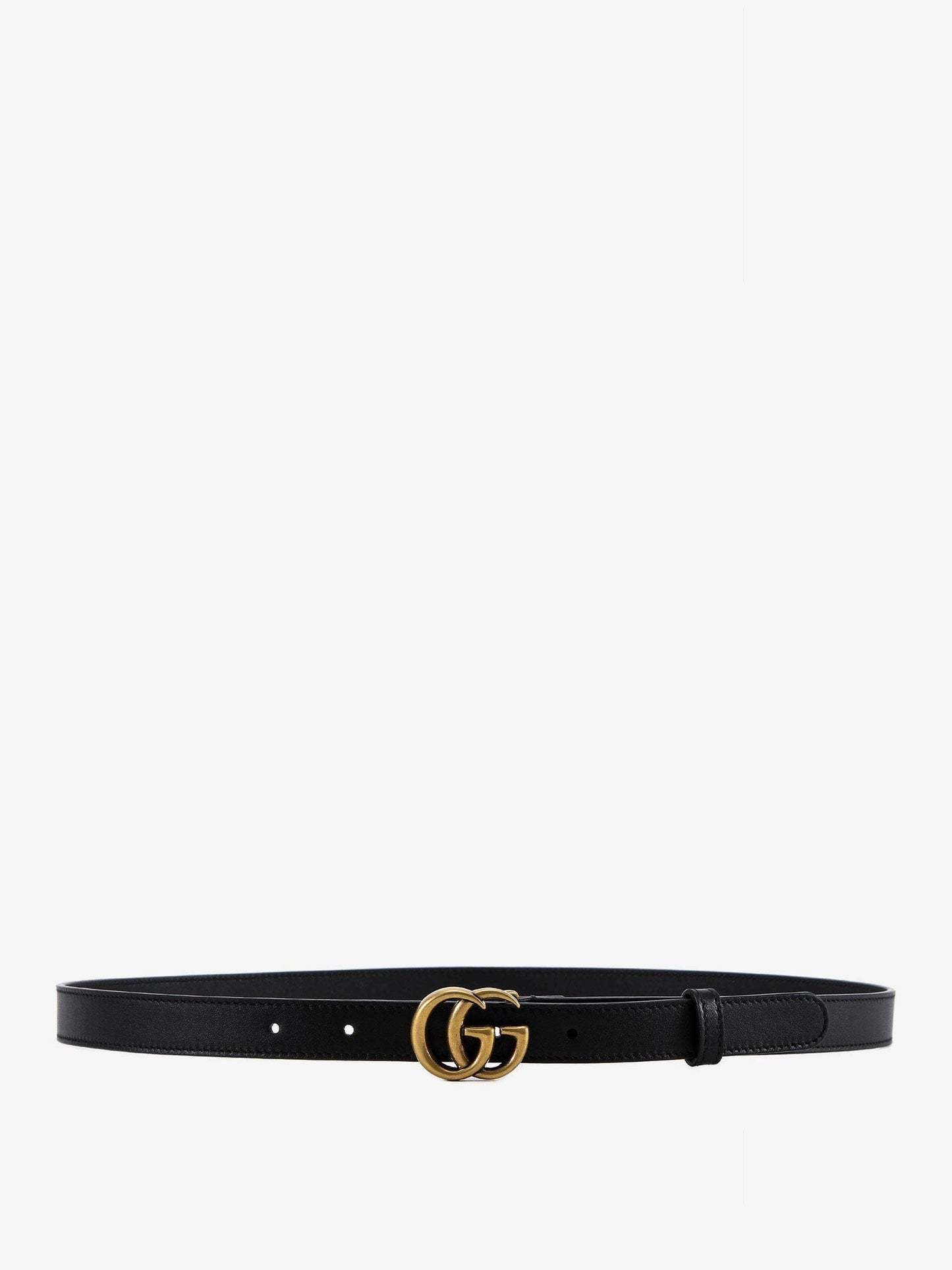 Gucci Leather Belt With All Over Gg Logo