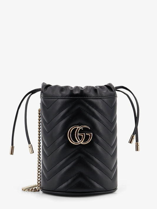 Gucci Gg Marmont Matelassé Leather Bucket Bag