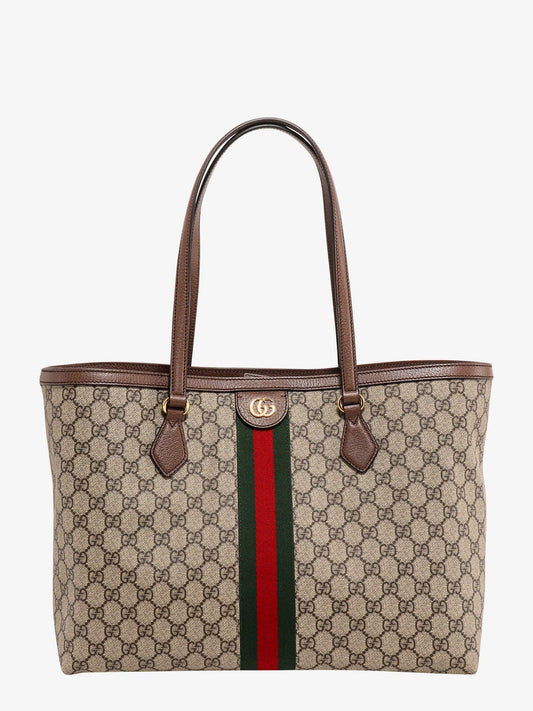 Gucci Coated Canvas Ophidia Shopping Bag With Supreme Gg Fabric
