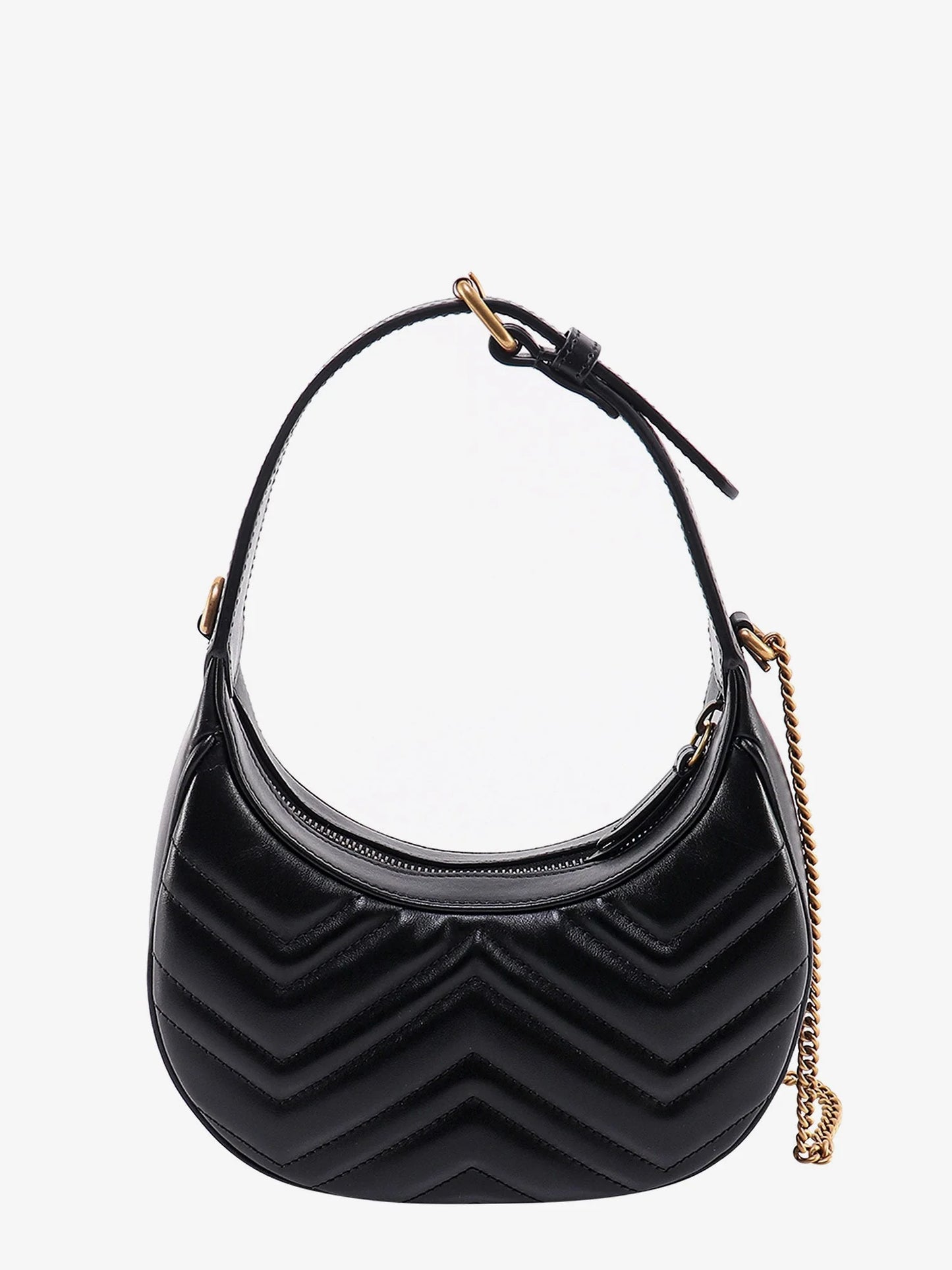 Gucci Gg Marmont Quilted Leather Shoulder Bag With Metal Gg Logo