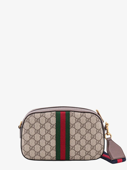 Gucci Ophidia Gg Supreme Fabric And Leather Shoulder Bag