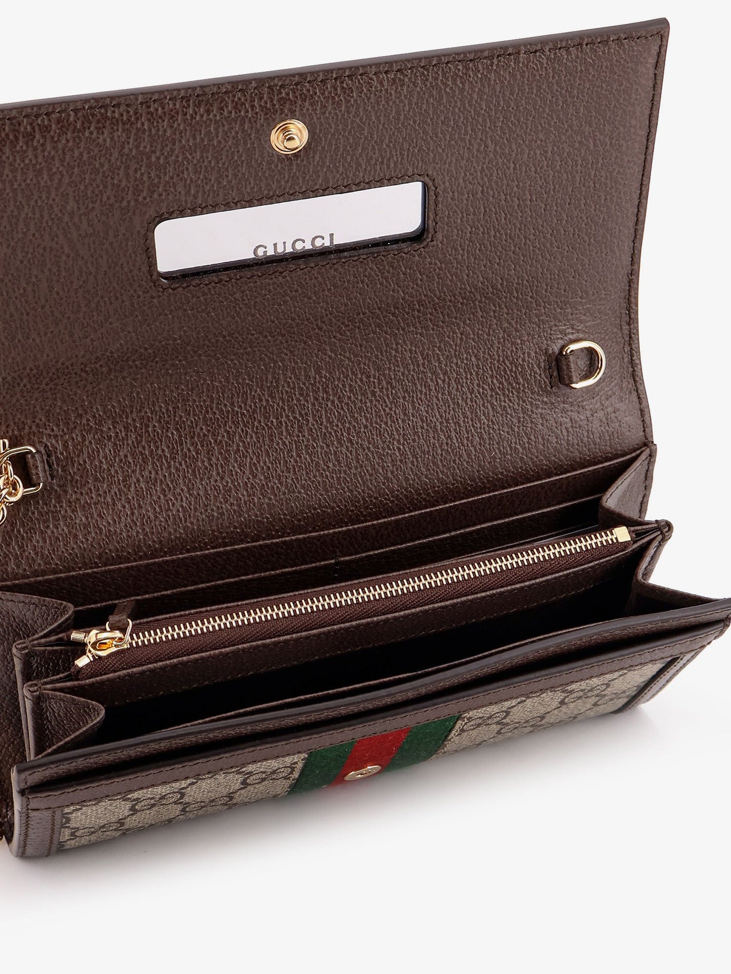 Gucci Ophidia Gg Supreme Fabric And Leather Crossbody Bag