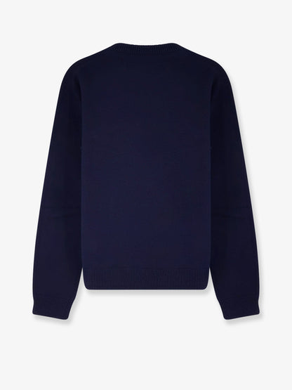 Gucci Wool Sweater With Frontal Embroidered Logo