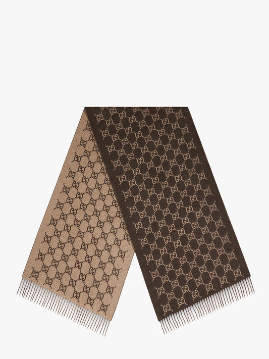 Gucci Cashmere Scarf With Gg Print