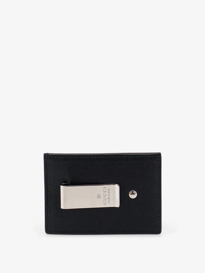 Gucci Gg Marmont Leather Card Holder With Money Clip