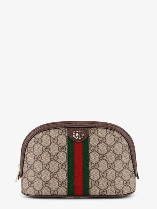 Gucci Coated Canvas Beauty Case With Gg Motif