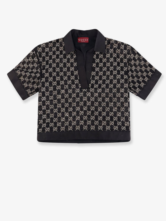 GUCCI - Lightweight lamé wool tweed top