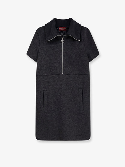 Gucci Double Jersey Dress - Dark Grey