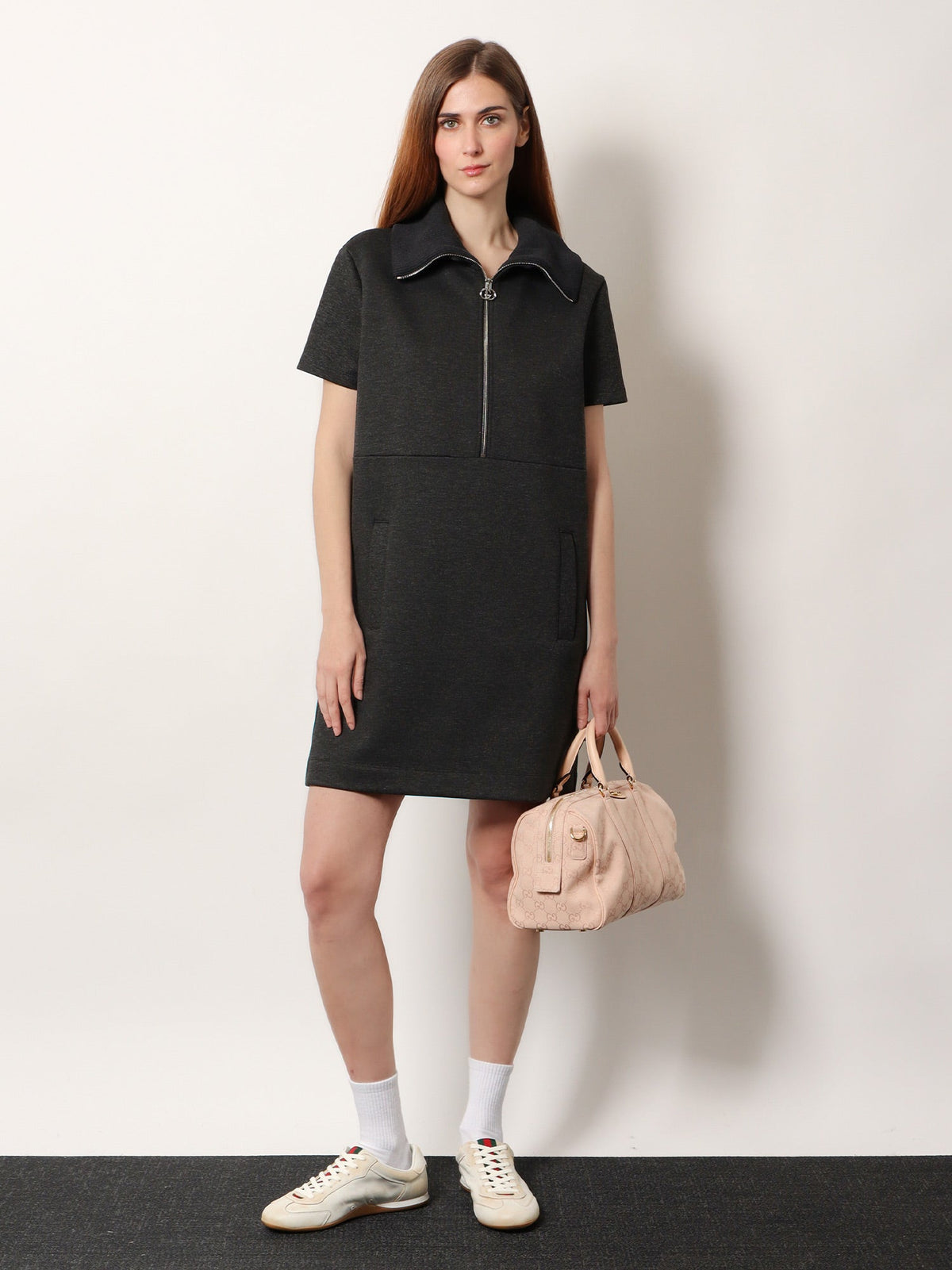 Gucci Double Jersey Dress - Dark Grey