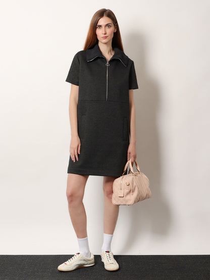 Gucci Double Jersey Dress - Dark Grey