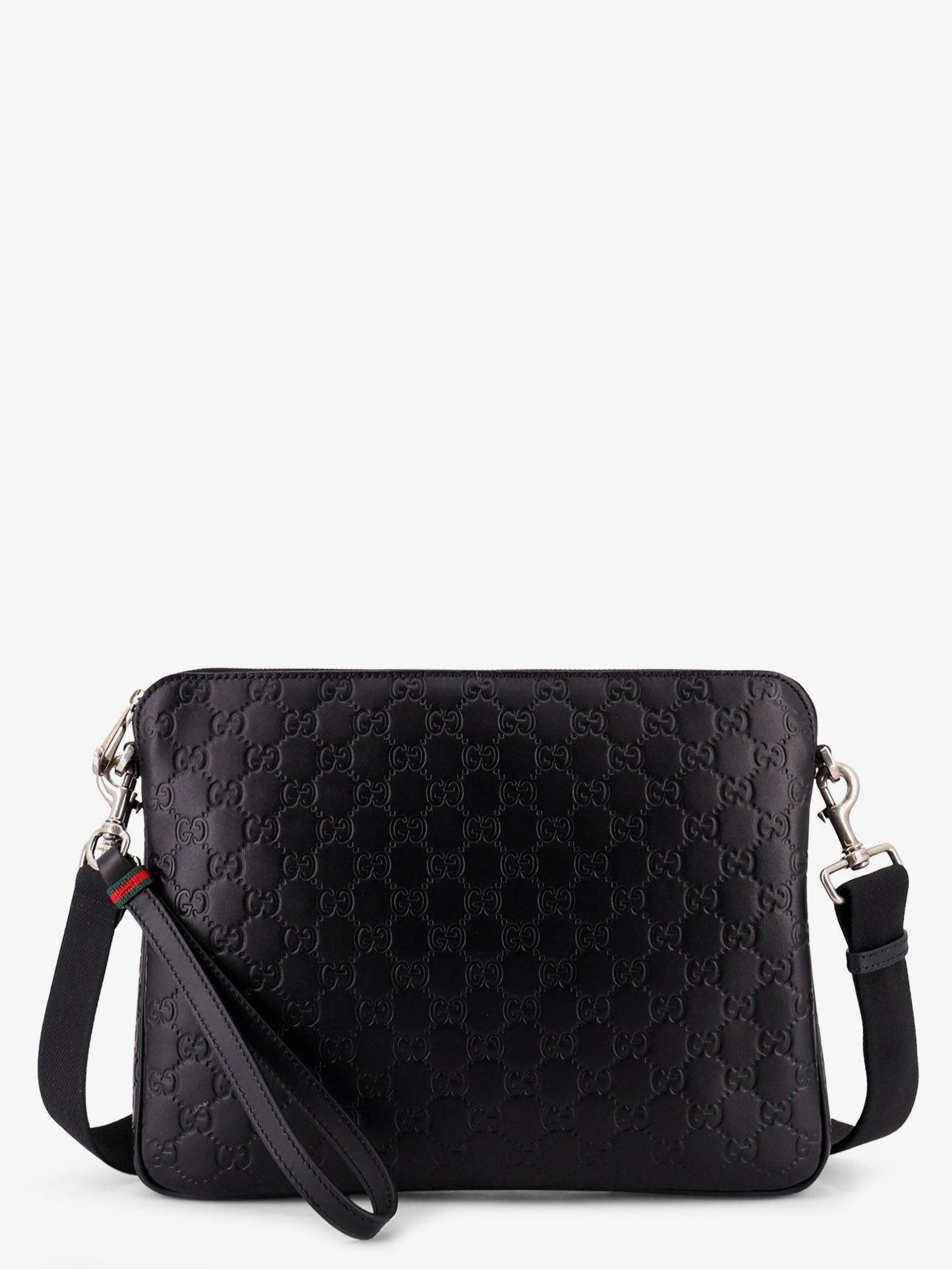 Gucci Gg Emblem Leather Crossbody Bag