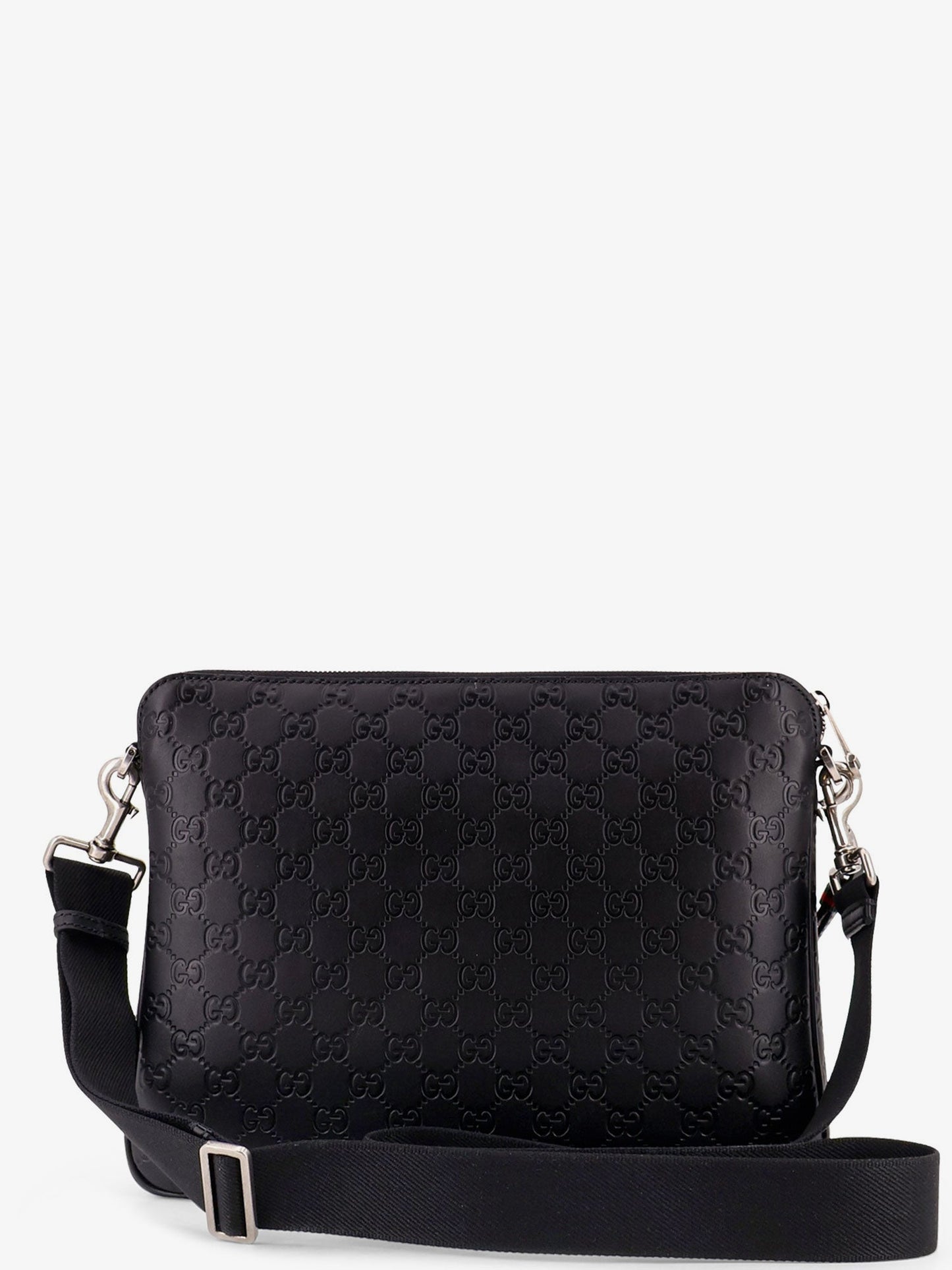 Gucci Gg Emblem Leather Crossbody Bag