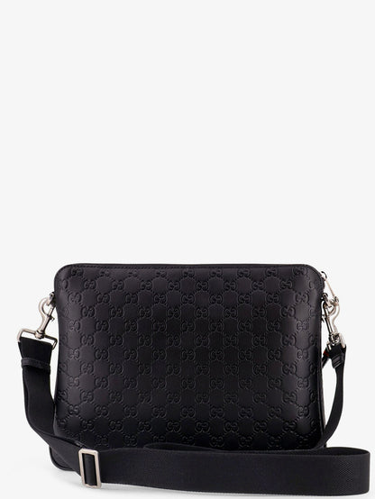 Gucci Gg Emblem Leather Crossbody Bag