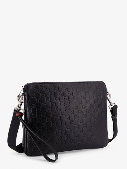 Gucci Gg Emblem Leather Crossbody Bag