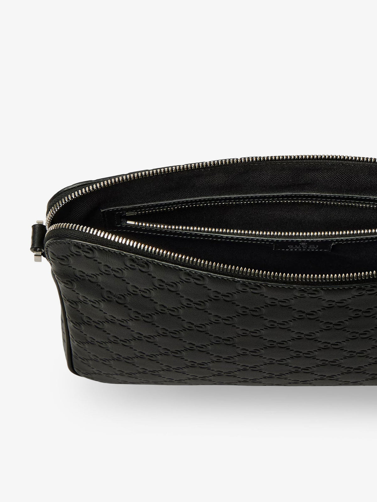 Gucci GG Emblem leather crossbody bag - Grey