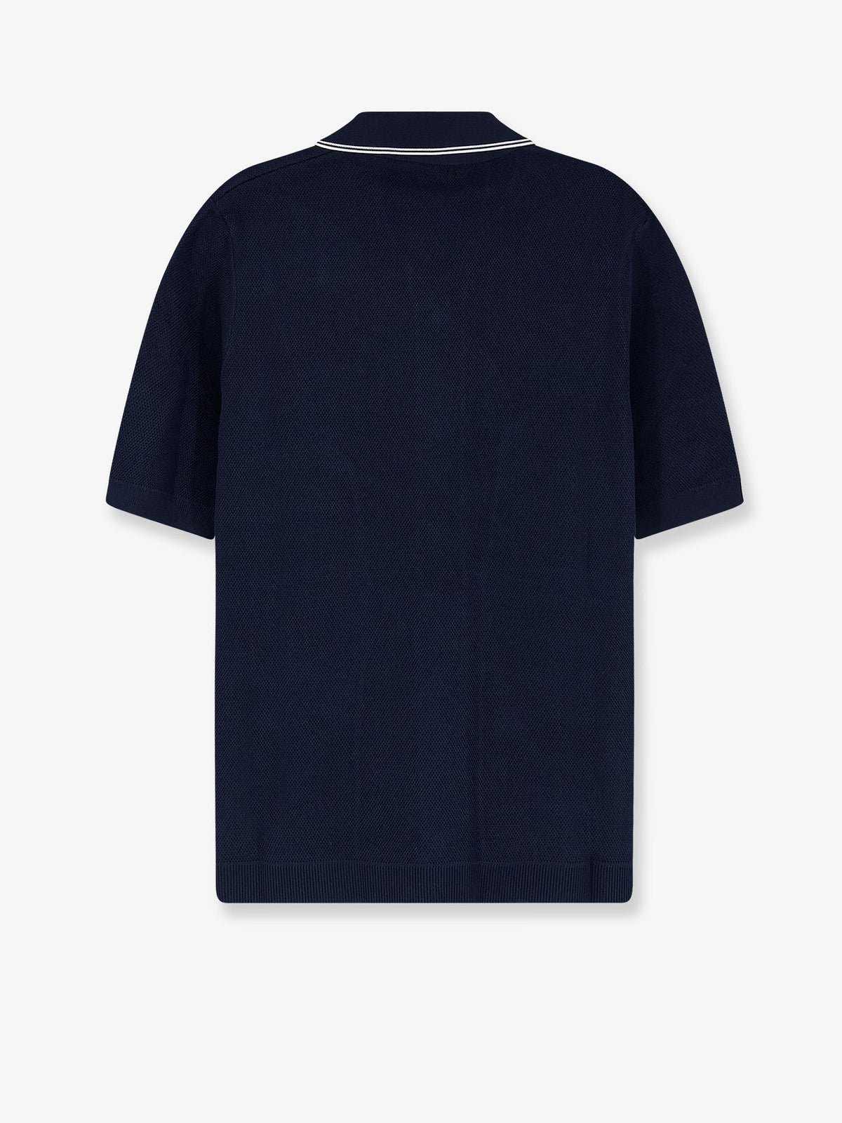 Gucci Viscose blend polo shirt with front Horsebit embroidery - Ink Mix