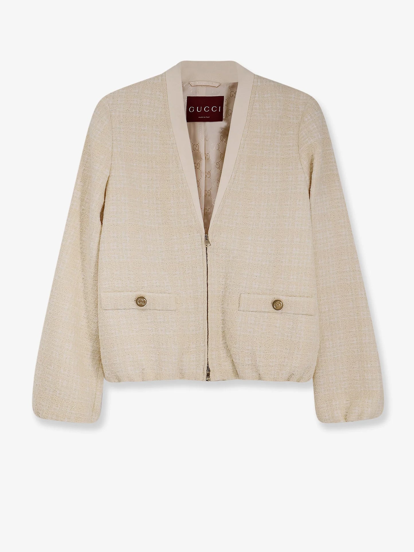 Gucci Checked Cotton Tweed Jacket