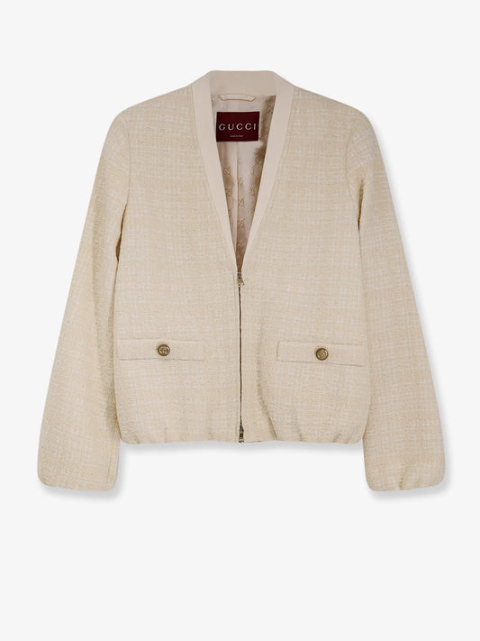 Gucci Checked Cotton Tweed Jacket