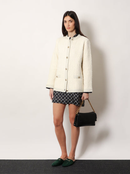 Gucci Wool and cotton blend cardigan - Ivory Silver Mc