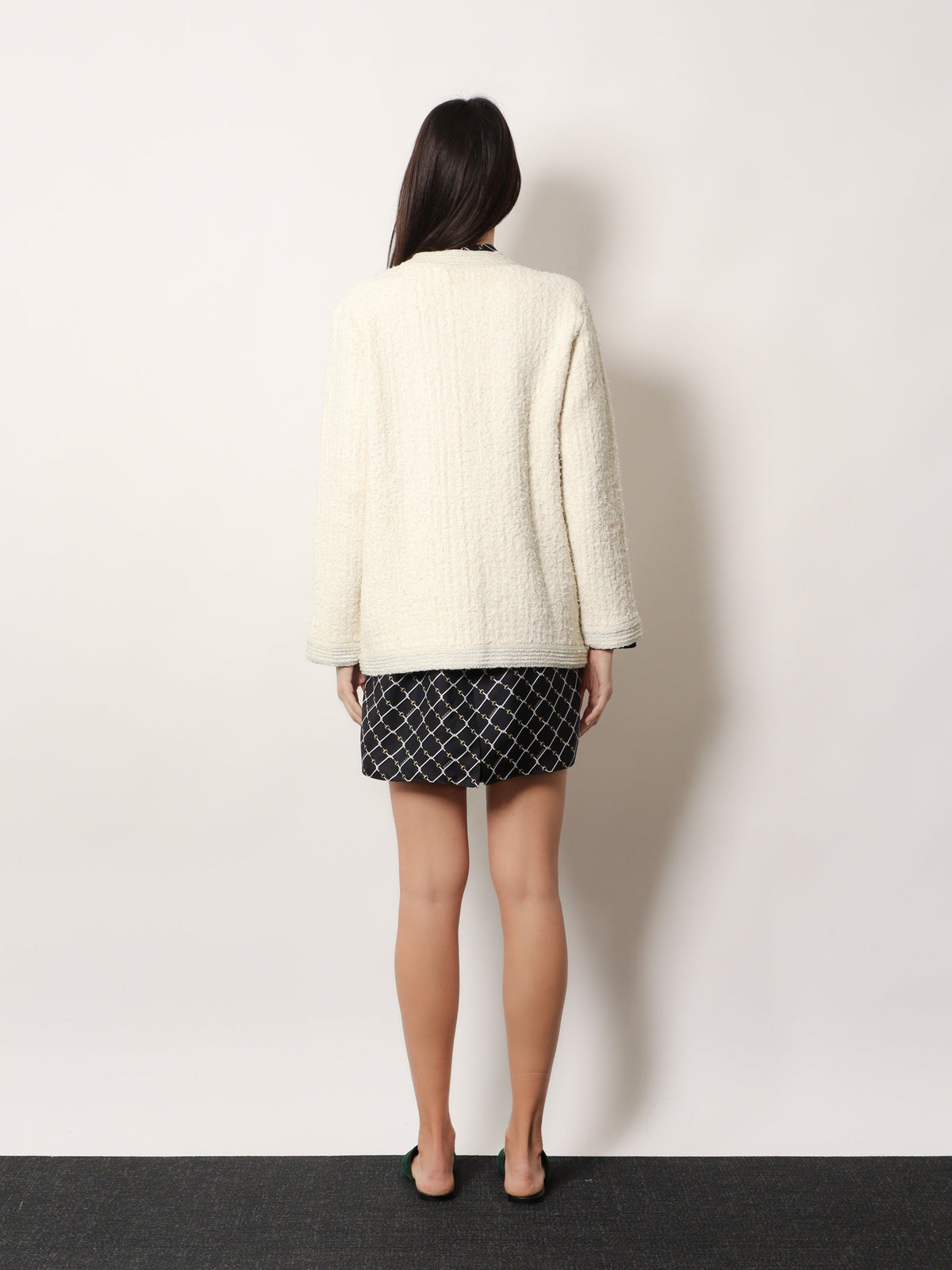 Gucci Wool and cotton blend cardigan - Ivory Silver Mc