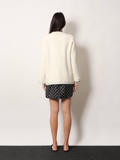 Gucci Wool and cotton blend cardigan - Ivory Silver Mc