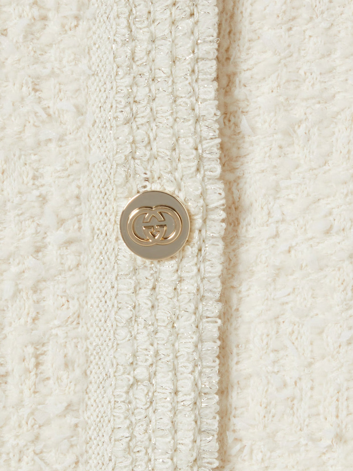 Gucci Wool and cotton blend cardigan - Ivory Silver Mc