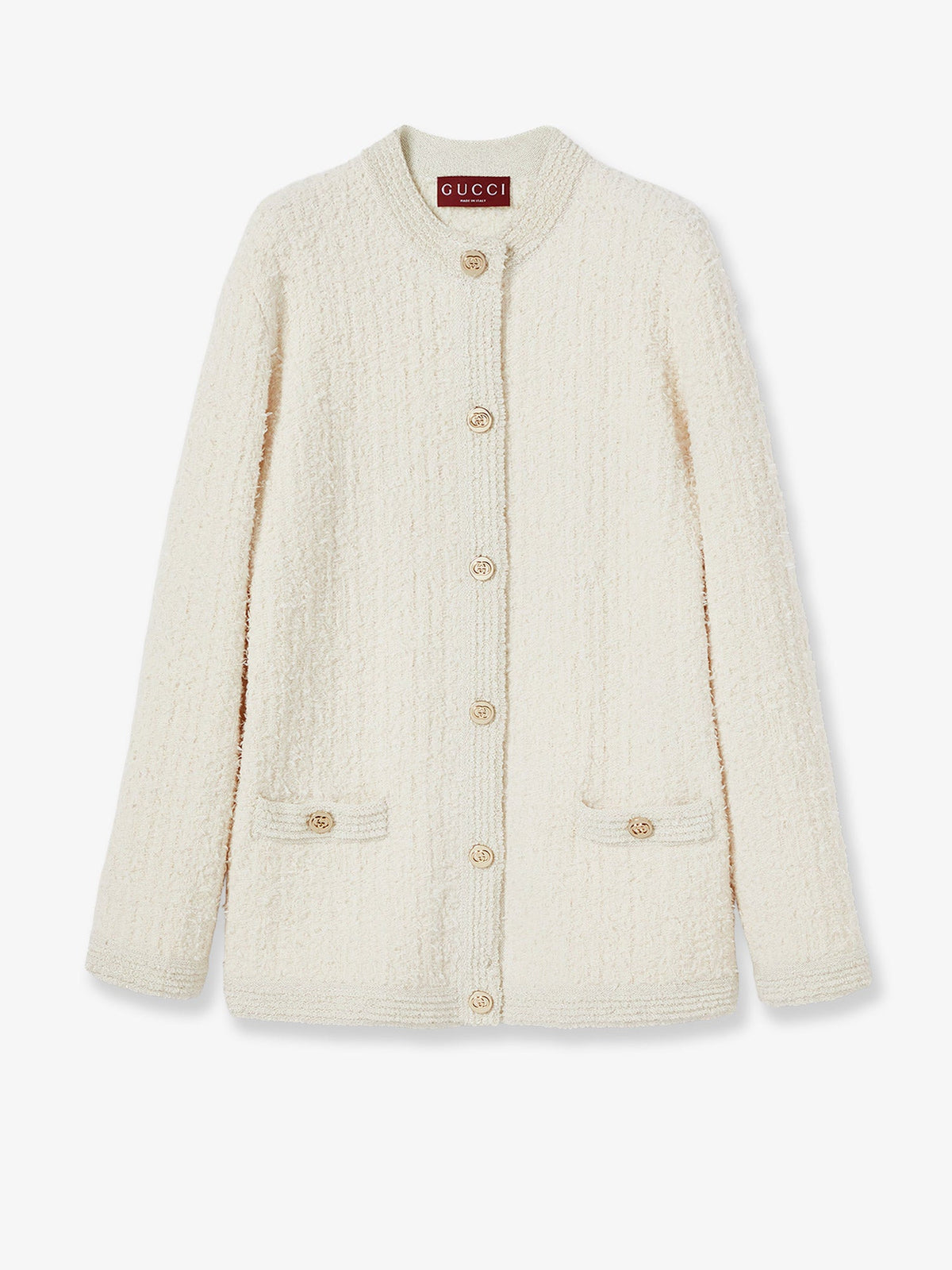 Gucci Wool and cotton blend cardigan - Ivory Silver Mc